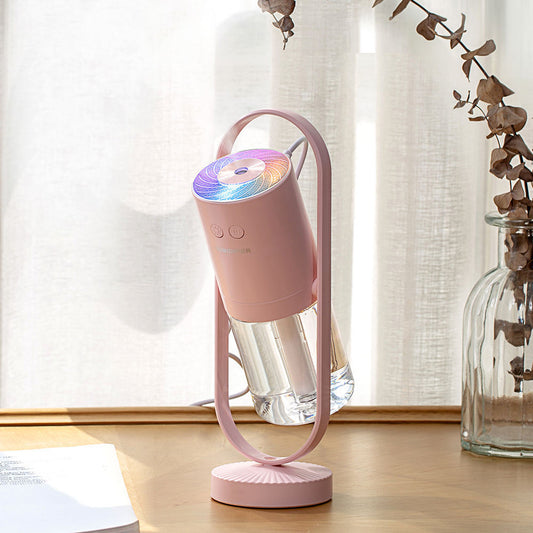 Humidificador Portátil de 200 ml con Luz LED Colorida – Recargable por USB