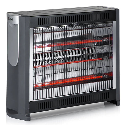 Radiador Thomas TH-RFC50 de Fibra de Carbono – 2000W – Termostato y Timer – Gris Oscuro