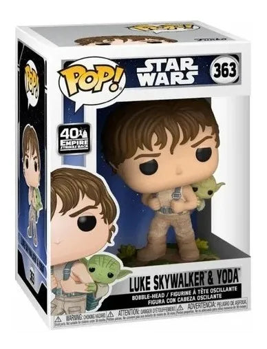 Funko Pop Star Wars (363) – Luke Skywalker y Yoda | Coleccionable Oficial