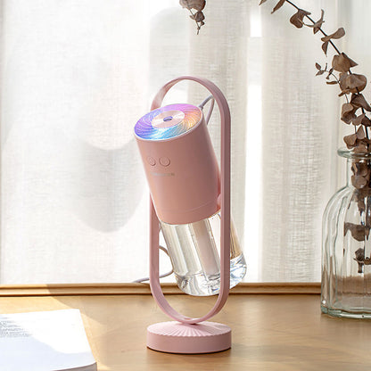 Humidificador Portátil de 200 ml con Luz LED Colorida – Recargable por USB