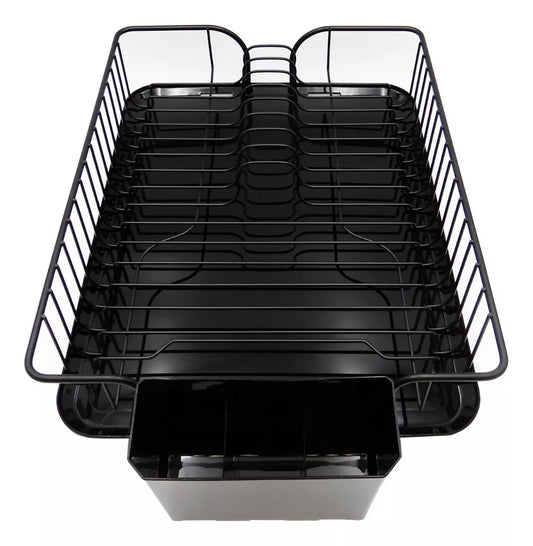 Seca Platos Kitchen Ware de Acero Inoxidable – 43x33,5x10 cm – Color Negro
