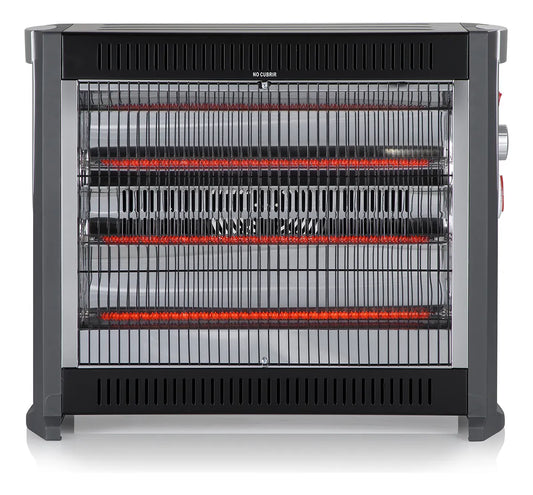 Radiador Thomas TH-RFC50 de Fibra de Carbono – 2000W – Termostato y Timer – Gris Oscuro