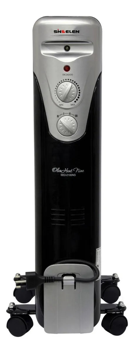 Calefactor Sindelen Oleoeléctrico Heat Seven Negro 1500W 3 Niveles
