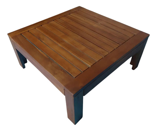 Mesa de Centro Cuadrada de Madera Acacia 63×63×28 cm – Just Home Collection