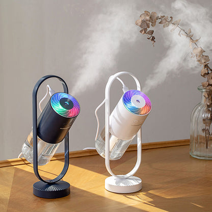 Humidificador Portátil de 200 ml con Luz LED Colorida – Recargable por USB